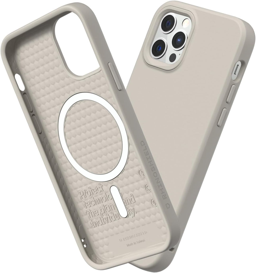 RhinoShield Case kompatibel mit [iPhone 12 Pro Max] | SolidSuit - MagSafe-kompatibel -Stossdämpfende