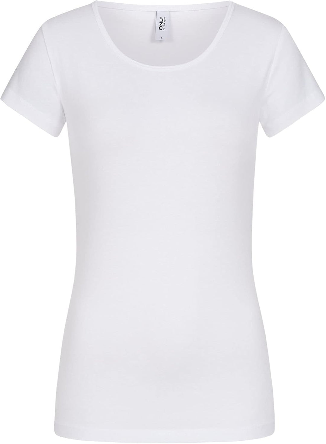ONLY Damen T-Shirt Onllive Love Life Basic Damenshirt S 3er Pack Weiss/Schwarz, S 3er Pack Weiss/Sch