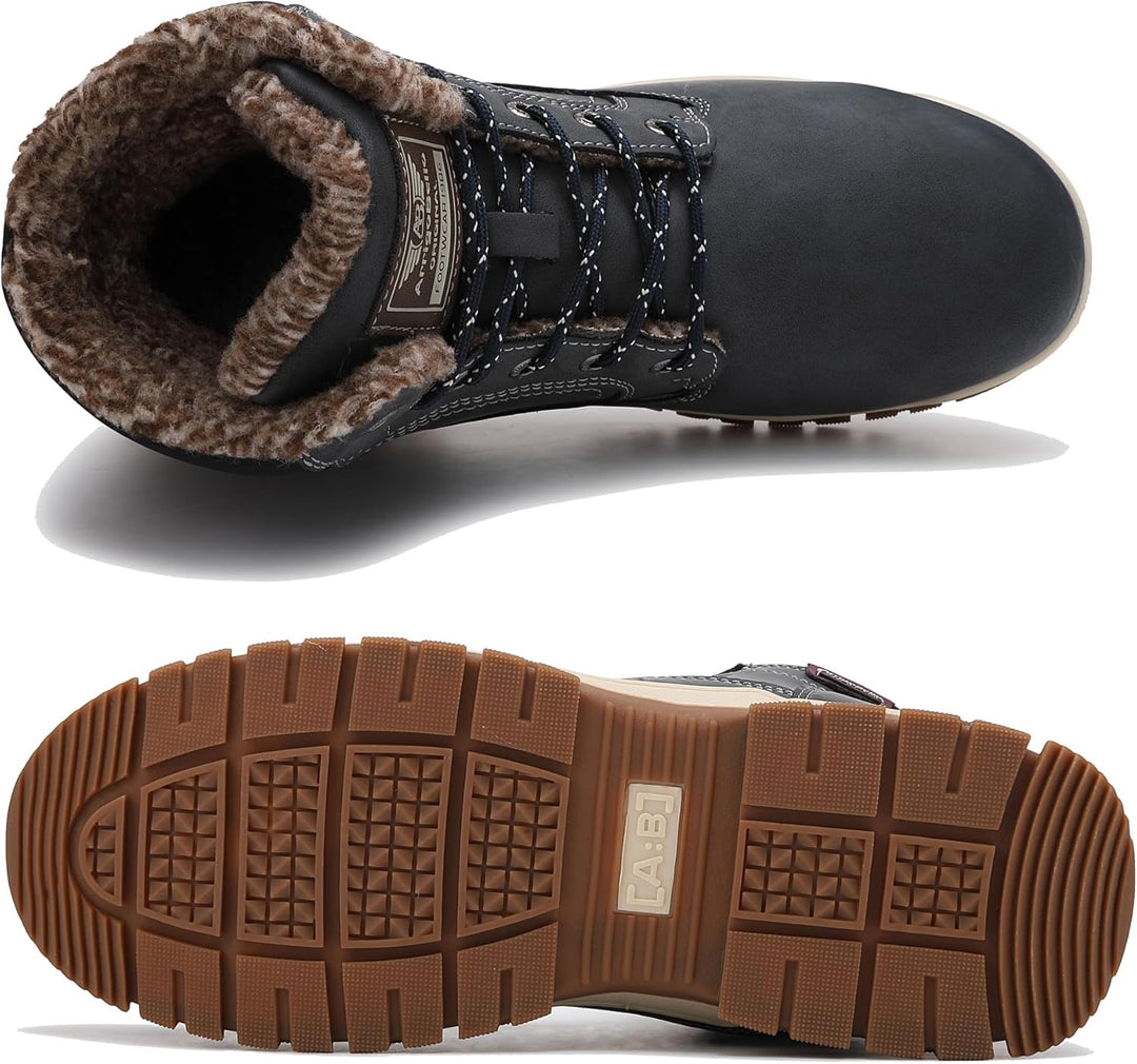 ARRIGO BELLO Winterstiefel Herren Winterschuhe Gefüttert Rutschfeste Warm Stiefel Gemütlich Trekking