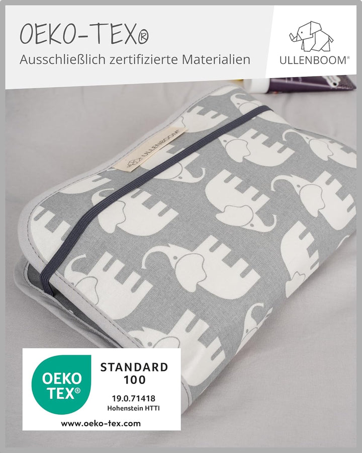 ULLENBOOM ® Windeltasche für unterwegs (Made in EU) - Wickeltasche für bis zu 3 Windeln, Feuchttüche