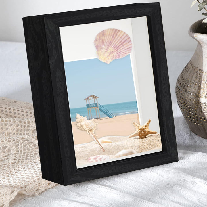 Anhow 2er 3D Bilderrahmen zum Befüllen, A4 3D Bilderrahmen Tiefer Objektrahmen 20 x 30 cm mit Transp