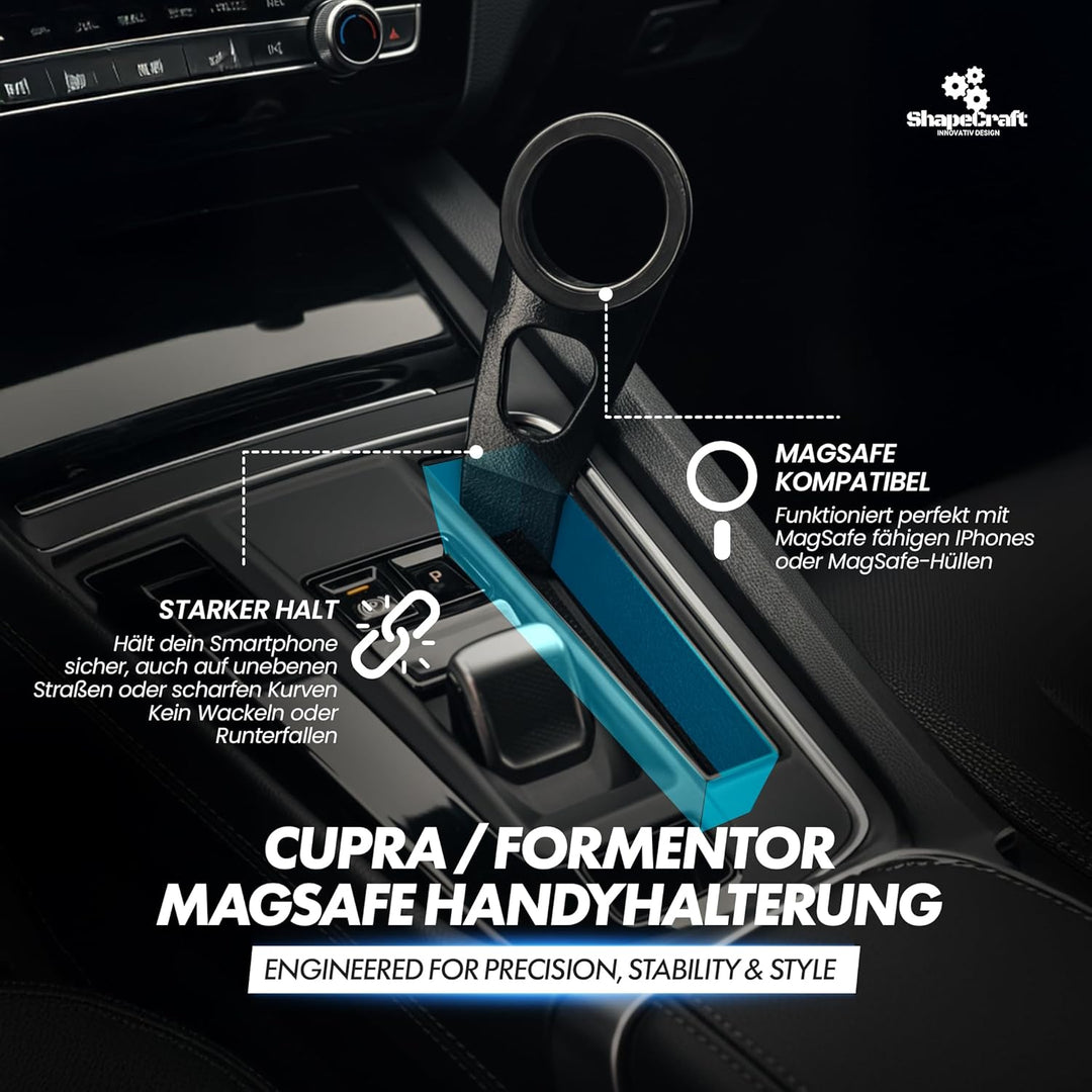 Generisch Handyhalterung Auto für Seat Leon & Cupra Formentor (2020–2024 Vorfacelift) – Magnetisch &