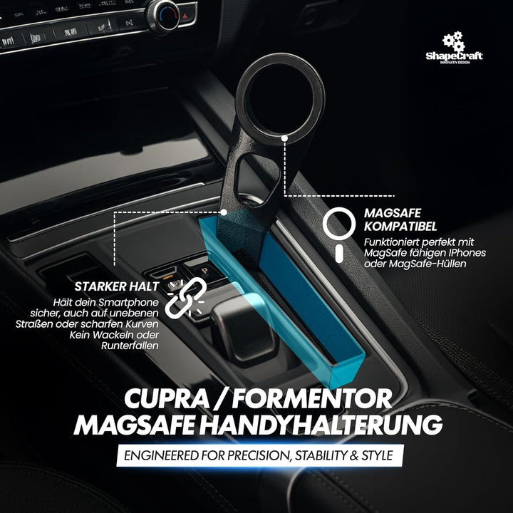 Generisch Handyhalterung Auto für Seat Leon & Cupra Formentor (2020–2024 Vorfacelift) – Magnetisch &