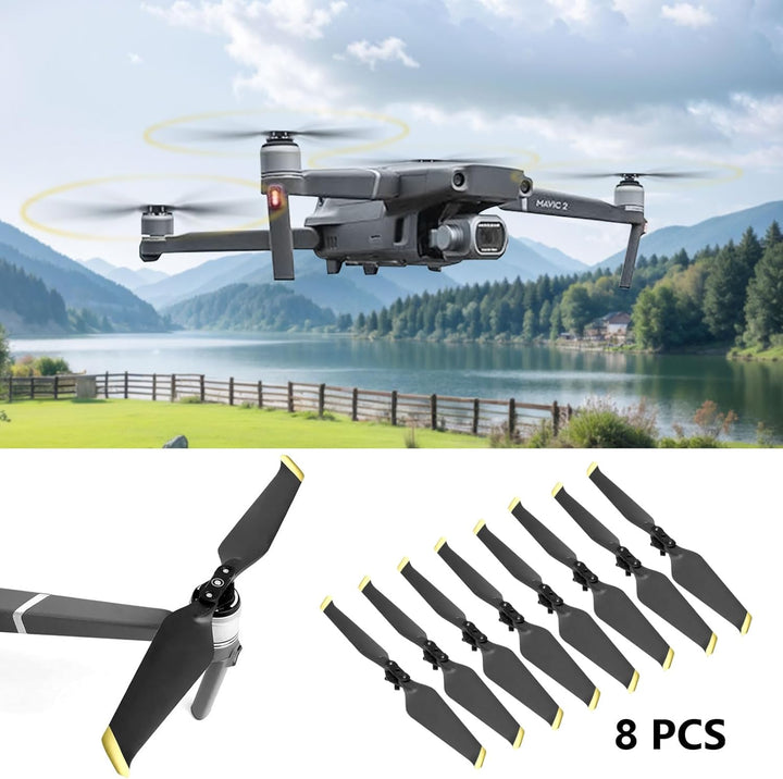 Bocguy 8 Pcs Drohne Mavic 2 Propeller, 8743 Propeller für Mavic 2/2 Pro / 2 Zoom Drohnenersatz mit P