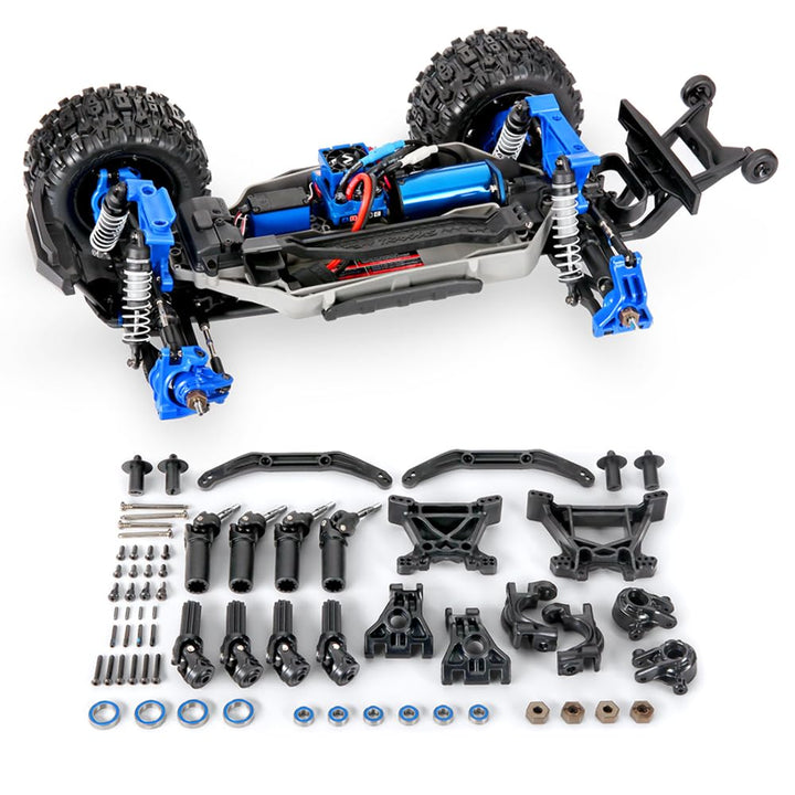 Traxxas Upgrade TRX9080X, verstärktes Getriebe-Set, Blau – Hoss/Slash/Rustler 4X4