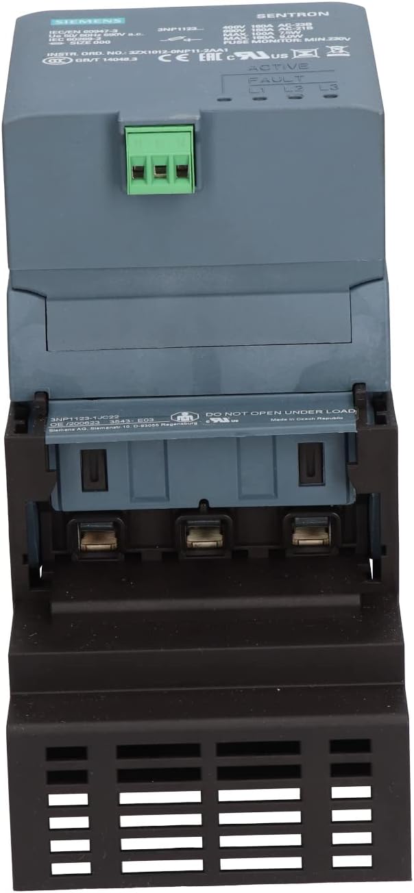 Siemens – secciónador/secciónable Switch 3 Polen NH000 160 A 60 mm efm10