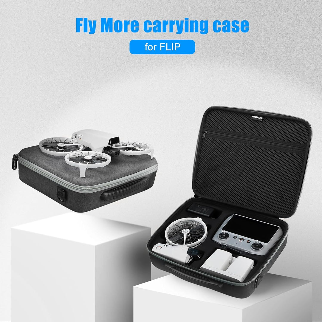 SYACHI Drohne Tasche für DJI Flip, Tragbare PU wasserdichte Case mit Schultergurt Tasche für DJI FLI