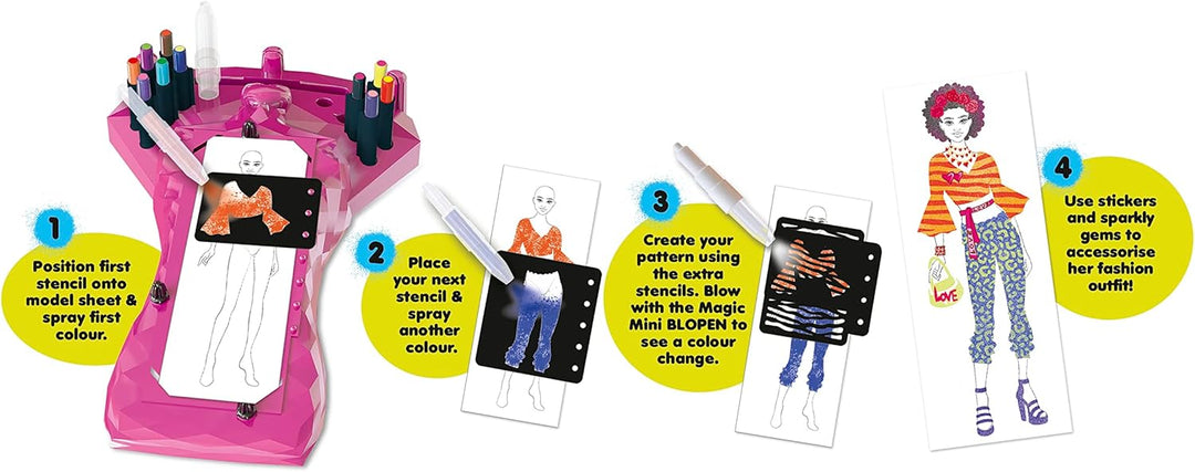 John Adams , BLOPENS Fashion Designer: Create fantastic airbrush pictures, Arts & crafts, Ages 6+