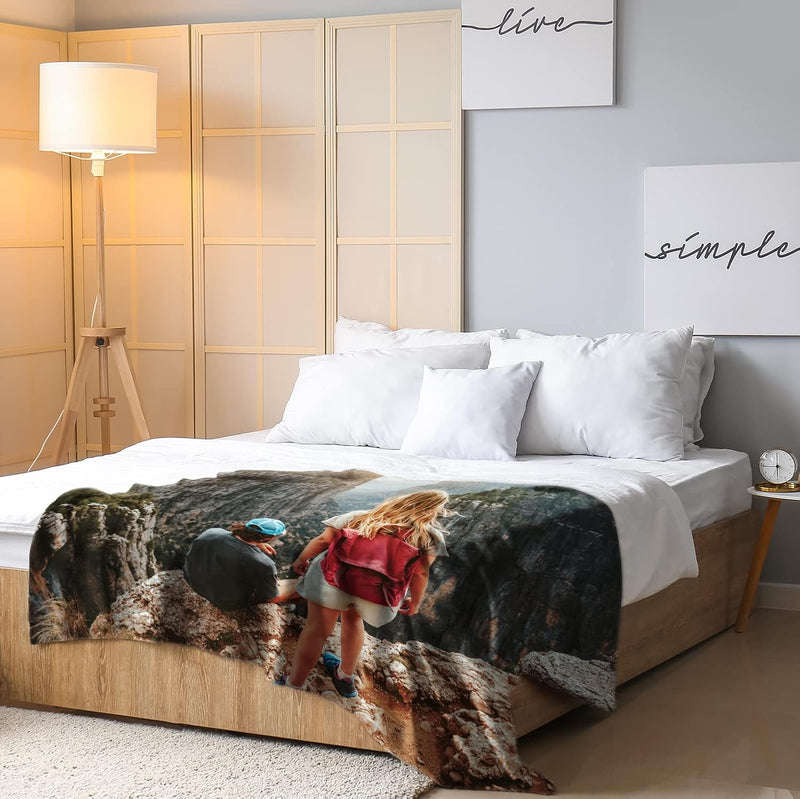 PICANOVA – Personalisierte Decke Mit Foto 150x100cm – Fotodecke – Premiumqualität Fleecedecke 510g/q