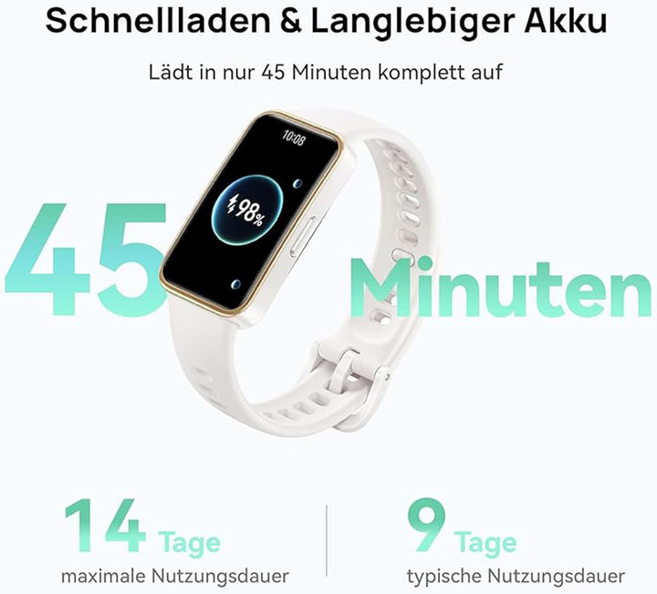 HUAWEI Band 9, bequemes Tragen, TruSleep 4.0, wissenschaftlich basiertes Schlaftracking, bis zu 14 T