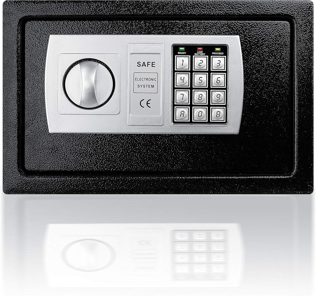 KESSER® Elektr. Tresor | 31x20x20cm | LED-Anzeige | Elektronischer Safe | Doppelbolzenverriegelung |