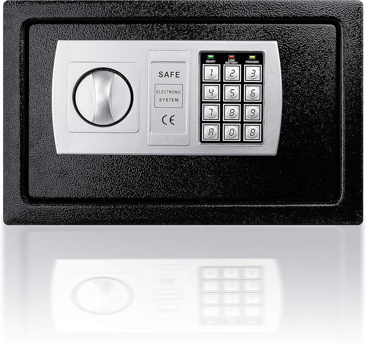 KESSER® Elektr. Tresor | 31x20x20cm | LED-Anzeige | Elektronischer Safe | Doppelbolzenverriegelung |