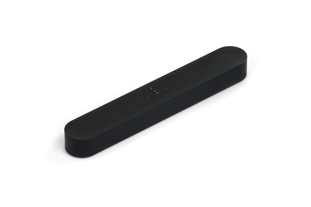 Sonos Beam Smart Soundbar, schwarz – Kompakte für Fernsehen & Musikstreaming mit WLAN, Alexa Sprachs