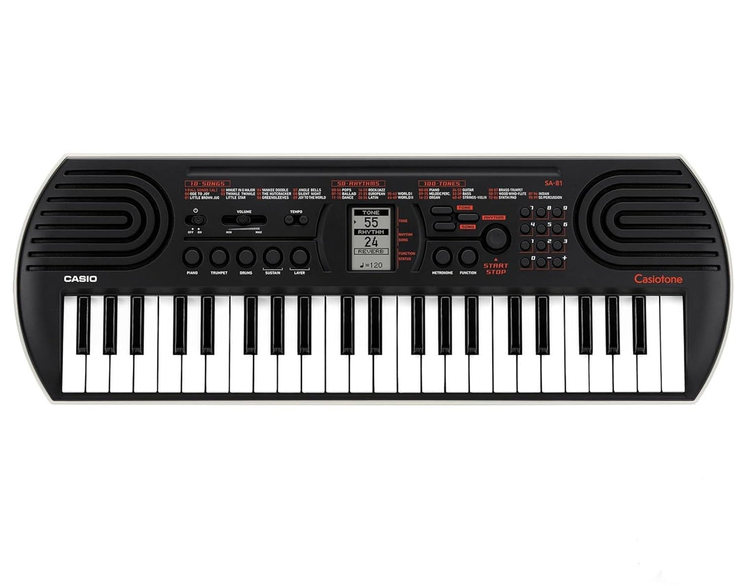Casio SA-81H5 Mini-Keys 44 Tastatur Schwarz, Schwarz