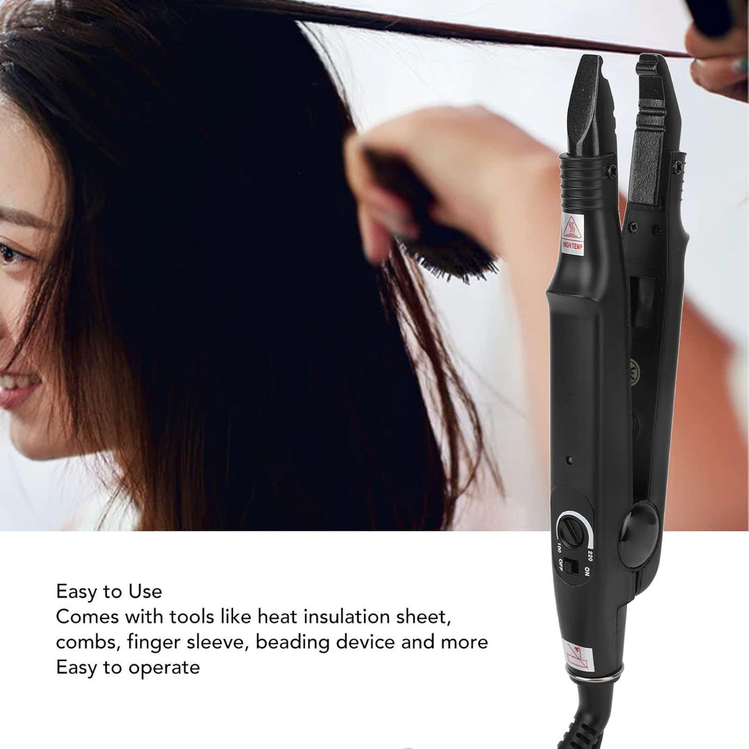 Professionelles Haarverlängerungseisen, Haarverlängerungseisen-Kit Verbindungsstab für Haarverlänger