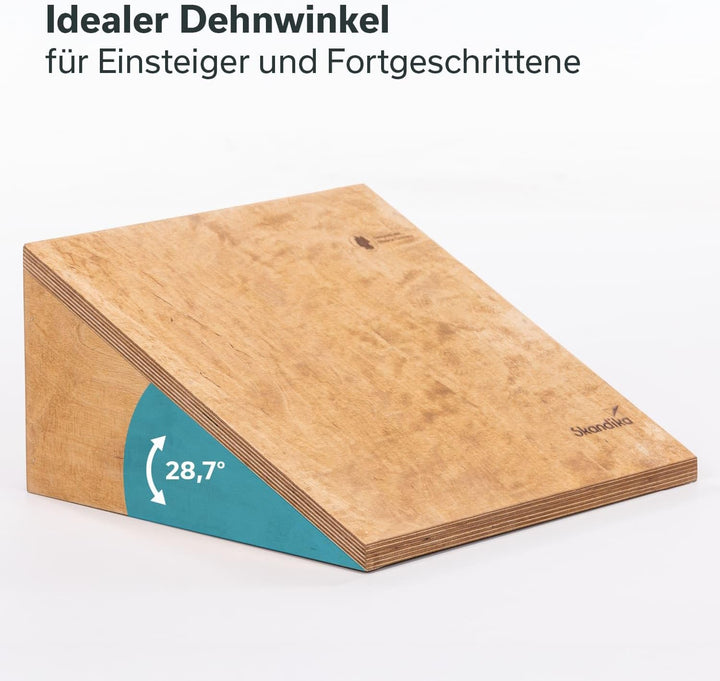 Skandika Wadendehner Vira | Wadentrainer aus Holz, Made in Germany, verstellbar mit 3 Stufen, belast