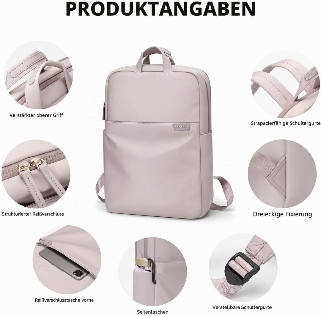 GOLF SUPAGS Damen Laptop Rucksack 15,6 Zoll Schulrucksack Herren Schultasche Gross Anti-Diebstahl Ta