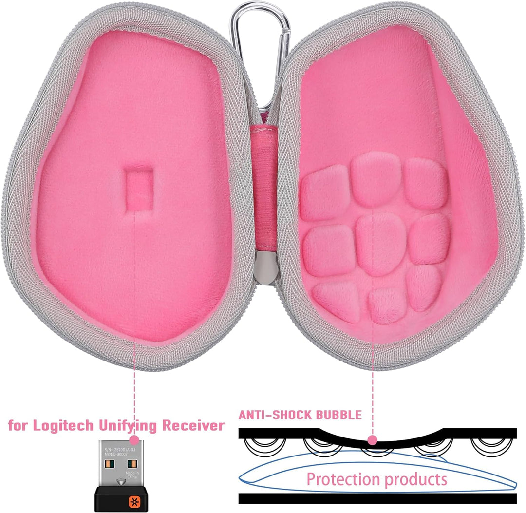 co2CREA Hart Schutz Hülle Etui Tasche für Logitech MX Master 4 /Master 3 /Master 3S Kabellose Maus,(