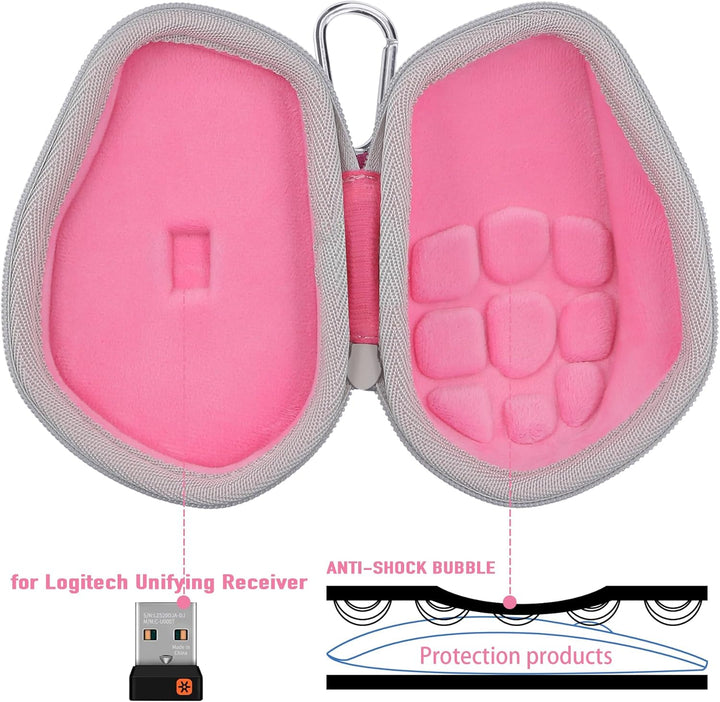 co2CREA Hart Schutz Hülle Etui Tasche für Logitech MX Master 4 /Master 3 /Master 3S Kabellose Maus,(
