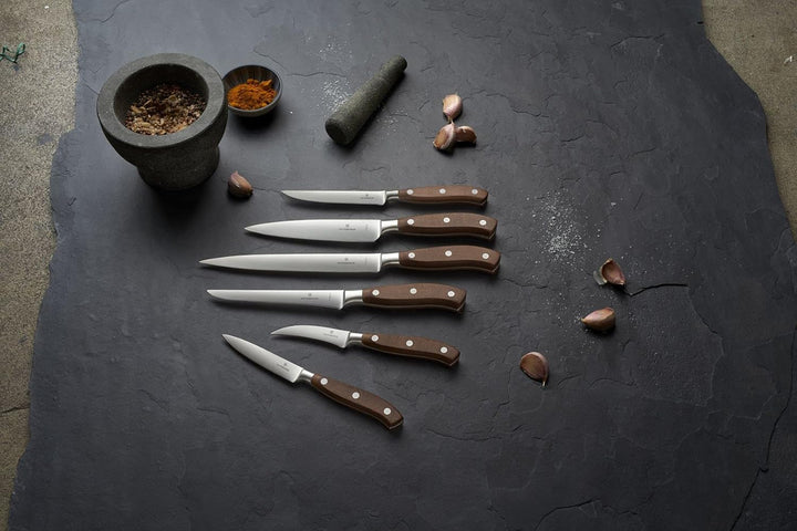 Victorinox Grand Maître, Profi Tranchiermesser, Extra Scharfe Klinge, gerader Schliff, 20 cm, Edler