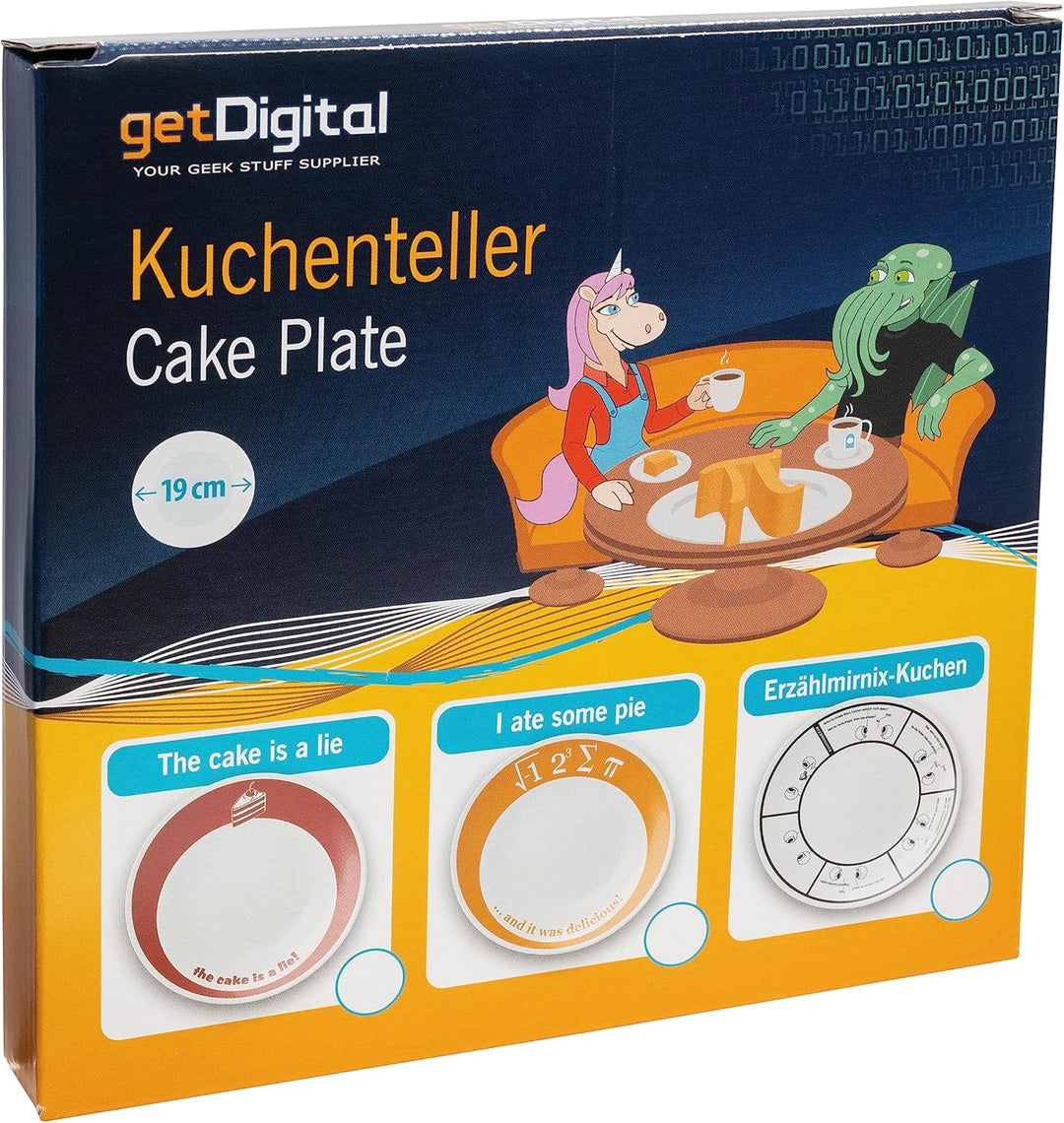 getDigital Teller I ate some Pie and it was delicious - Lustiger Kuchenteller für Nerds & Mathe Fans