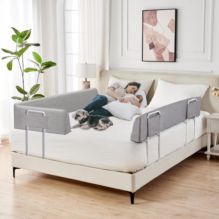 Eldzenith Rausfallschutz Bett, Für Süsse Träume & Sicheren Schlaf, 40-60 cm Höhenverstellbar & Verfo
