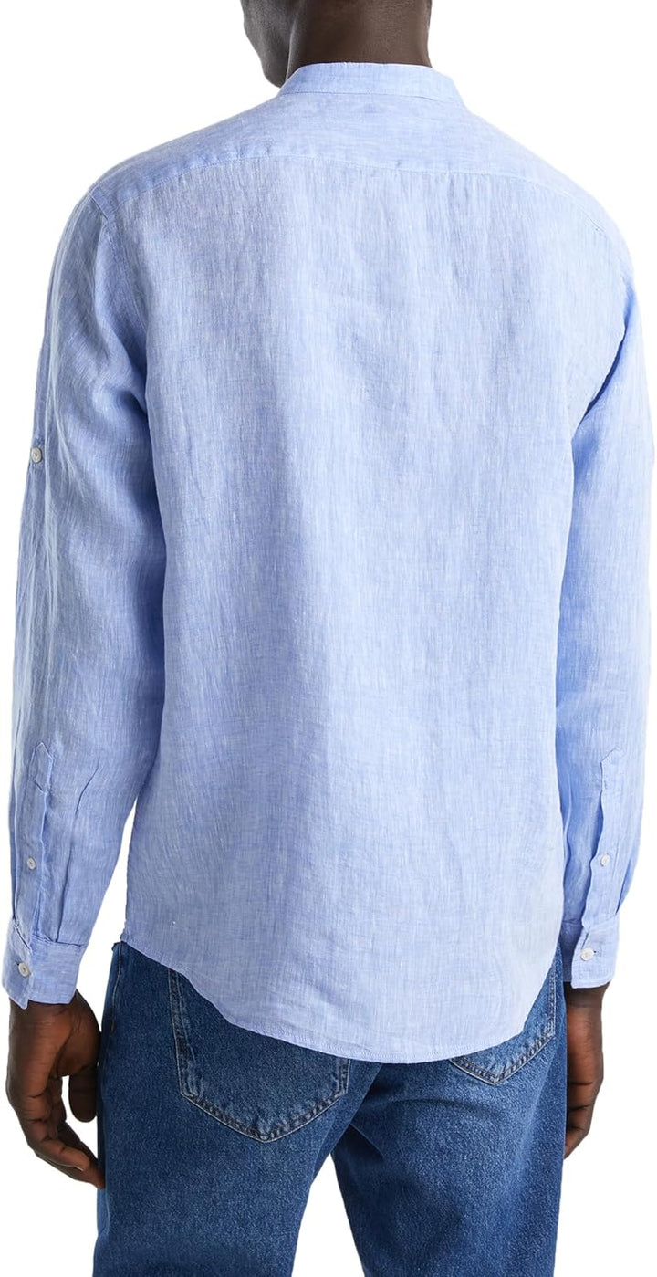 United Colors of Benetton Herren Hemd S Hellblau, S Hellblau
