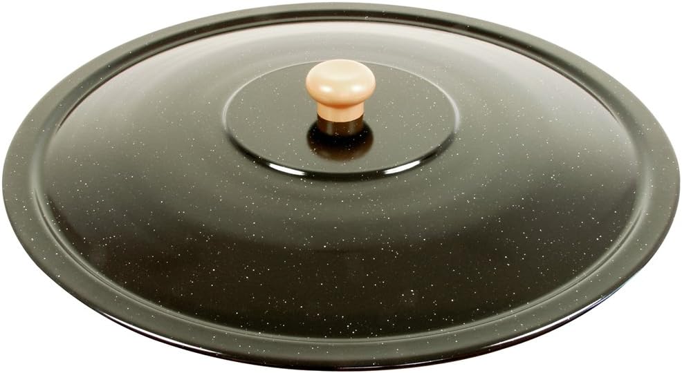 Grillplanet® Set 15 L Gulaschkessel mit Dreibein schwarz 1,80 m und Deckel (15 Liter original ungari