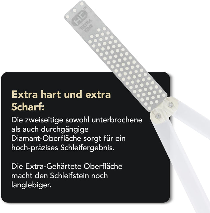 DMT Diafold®-Schärfstein doppelseitig, mit feiner/extrafeiner Hardcoat™-Oberfläche, speziell für Ker
