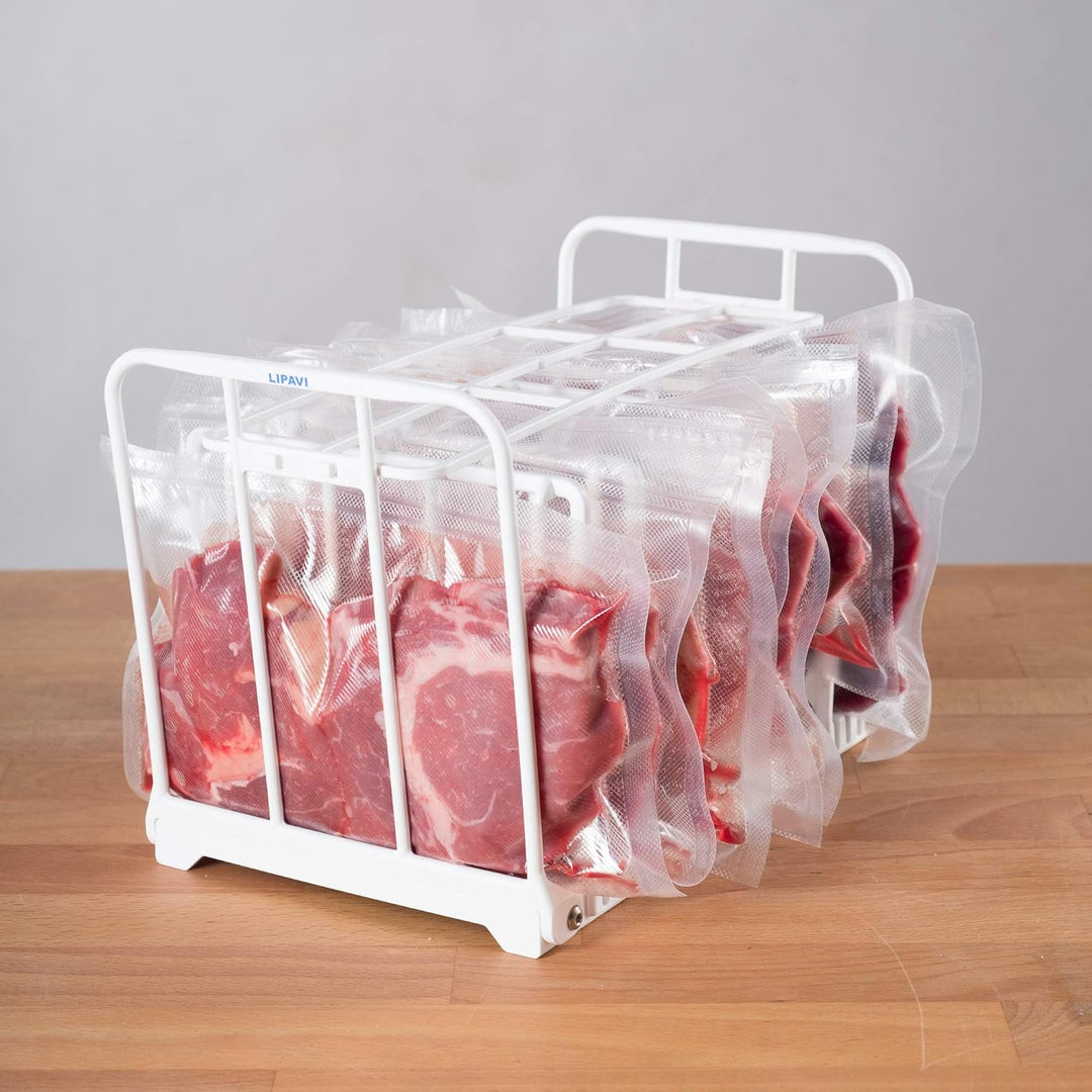 LIPAVI N20X Sous Vide Gestell mit Polycarbonate undt 316L Rostfreier Edelstahl Verstellbar, klappbar