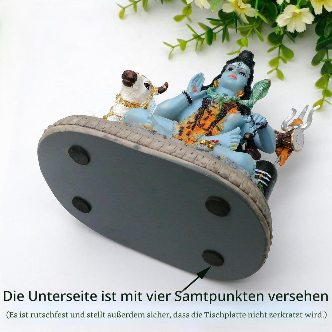 Indischer Gott, Lord Shiva-Statue, Geschenke für indische Hindu, 17 cm hoch, Shiva-Idol-Statue mit K