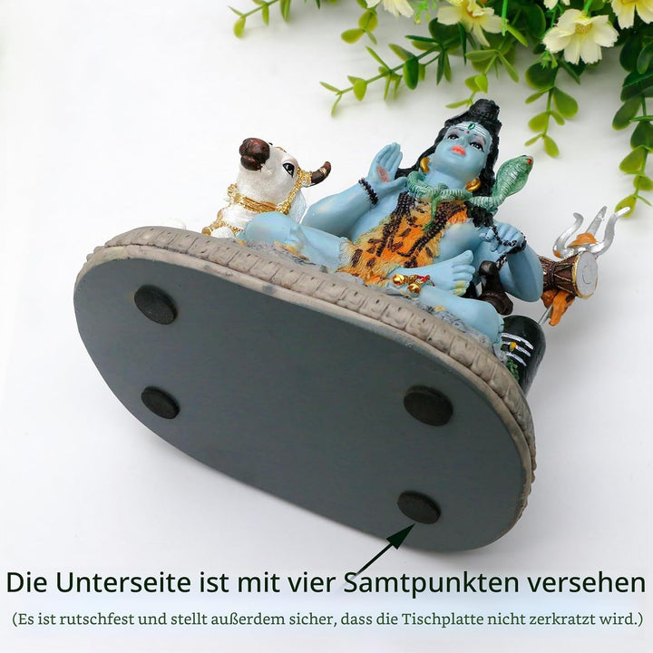 Indischer Gott, Lord Shiva-Statue, Geschenke für indische Hindu, 17 cm hoch, Shiva-Idol-Statue mit K