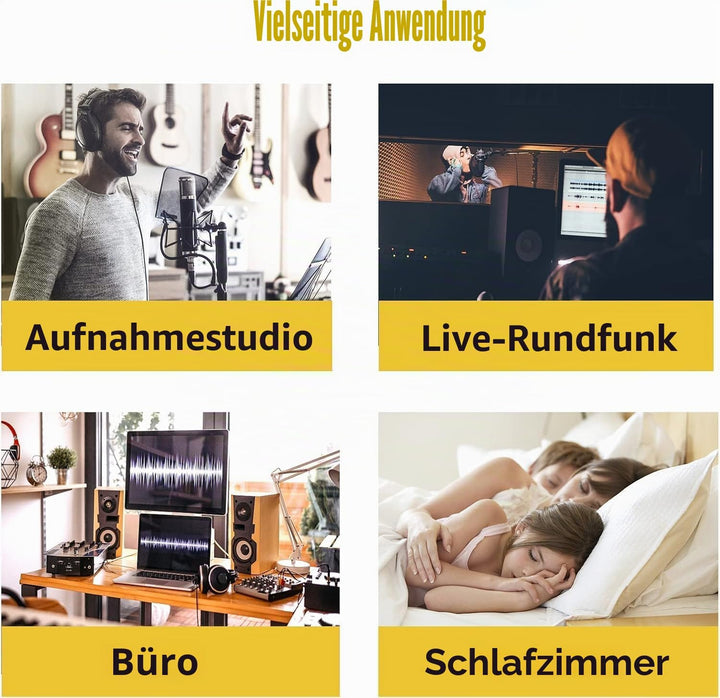 SK Studio 12 Stück Akustikschaumstoff Noppenschaumstoff Akustik Schaumstoff Schall Dämmung Dämmung f