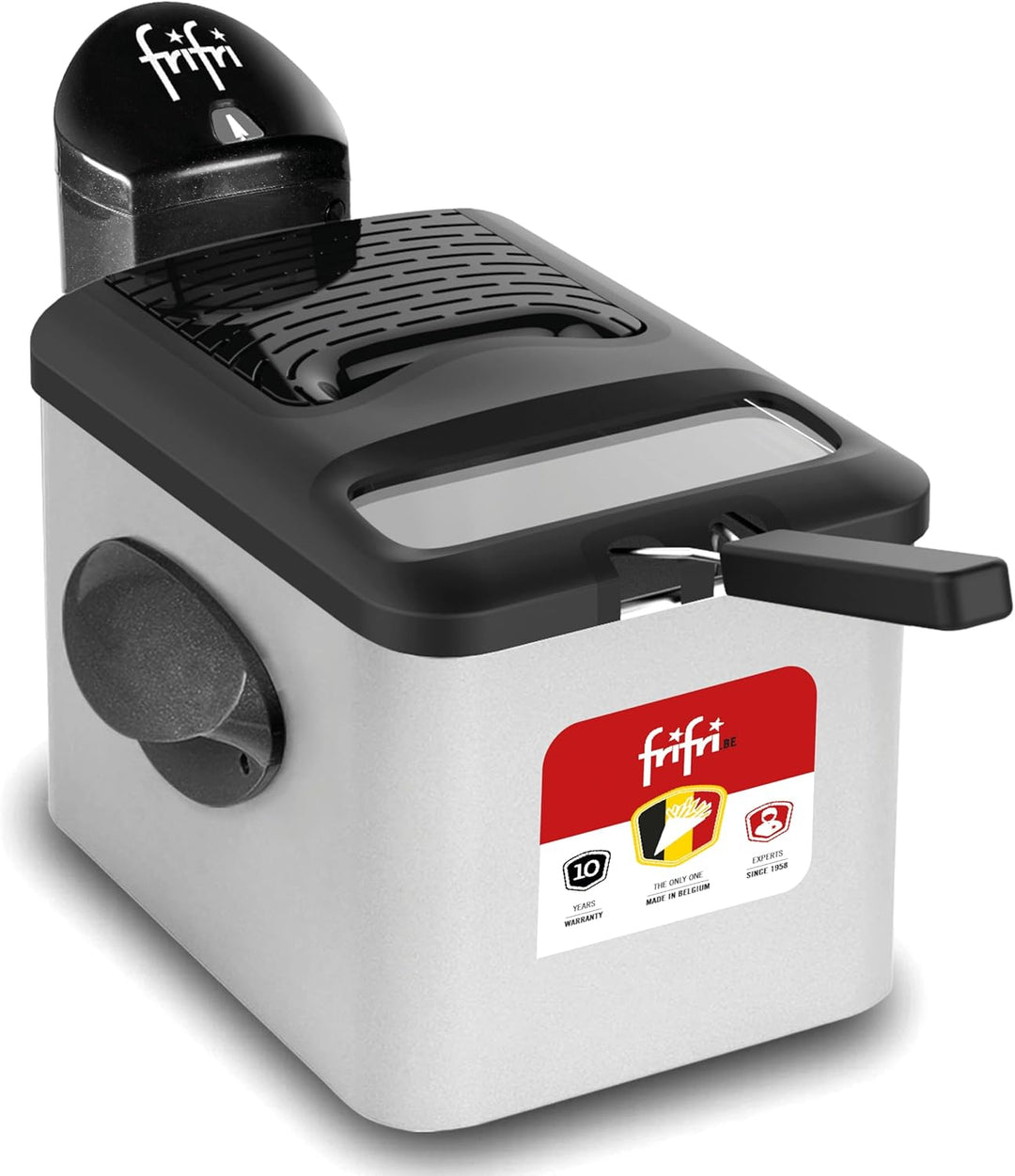 Frifri F5848-DUO Fritteuse, Edelstahl, Schwarz