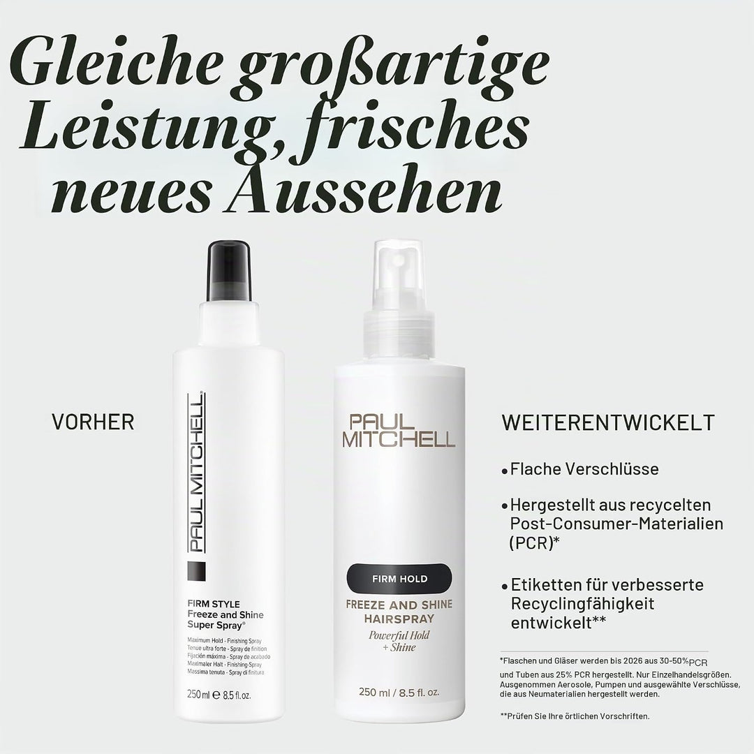 Paul Mitchell Freeze and Shine Super Spray - professionelles Haar-Spray für maximalen Halt, Finishin