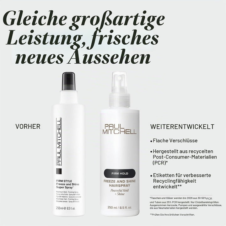 Paul Mitchell Freeze and Shine Super Spray - professionelles Haar-Spray für maximalen Halt, Finishin