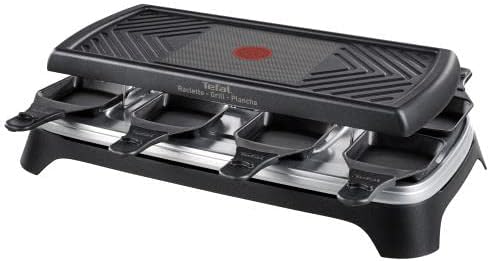 Tefal – re459812 – Raclettegrill 8 Personen 1100 W + Gourmetgrill 8 Smart
