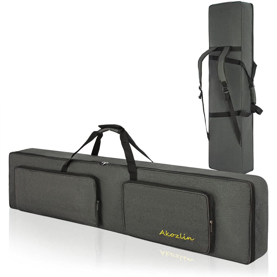 AKOZLIN Gigbag für 88 Tasten, tragbar, langlebig, für E-Piano, gepolstert, universal, wasserdicht, O
