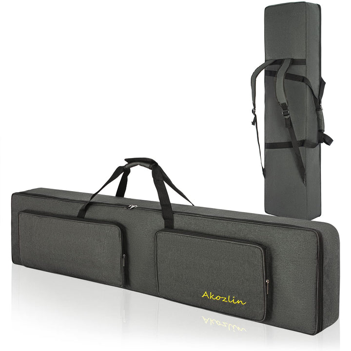 AKOZLIN Gigbag für 88 Tasten, tragbar, langlebig, für E-Piano, gepolstert, universal, wasserdicht, O