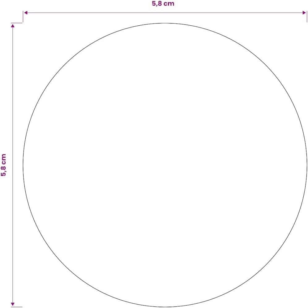 vidaXL Buttonrohlinge Rohlinge für Buttonmaschine Buttonteile 58mm 500 Sets 58 mm, 58 mm