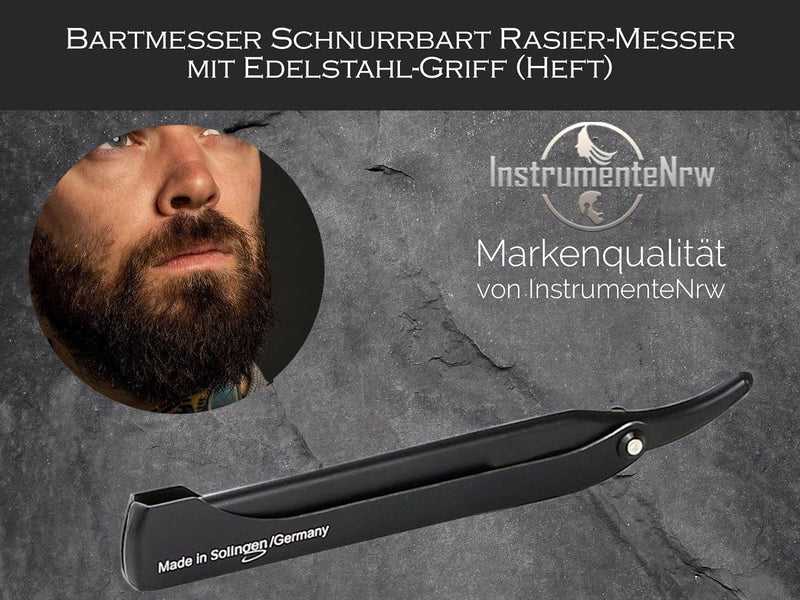 Solinger Rasiermesser Rasier-Set für Männer mit Wechselklingen Made in Germany Bartpflege Messer mit