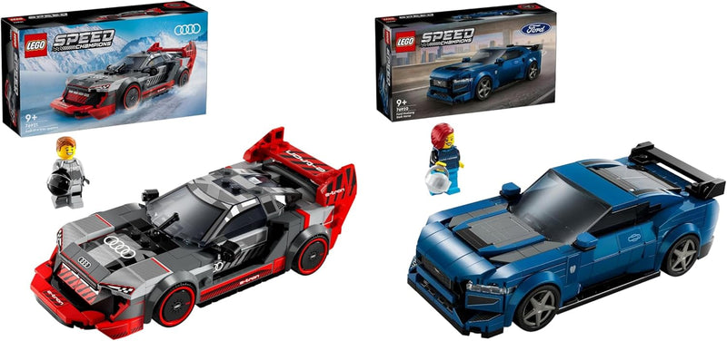 LEGO Speed Champions Audi S1 e-tron Quattro Rennwagen Set mit Auto-Spielzeug zum Bauen & Speed Champ