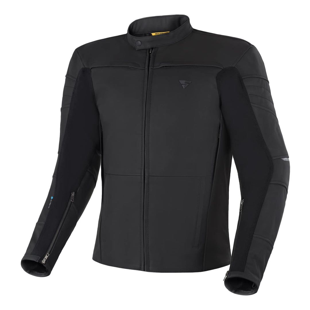 SHIMA SHADOW TFL Motorradjacke Herren | Premium Biker-Lederjacke Belüftet mit CE Rücken, Schulter un