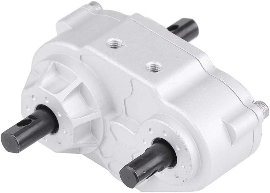 RC Crawler Transfer Case, Metall RC Car Transfer Case mit Schrauben für SCX10 / Gelande II D90 1/10