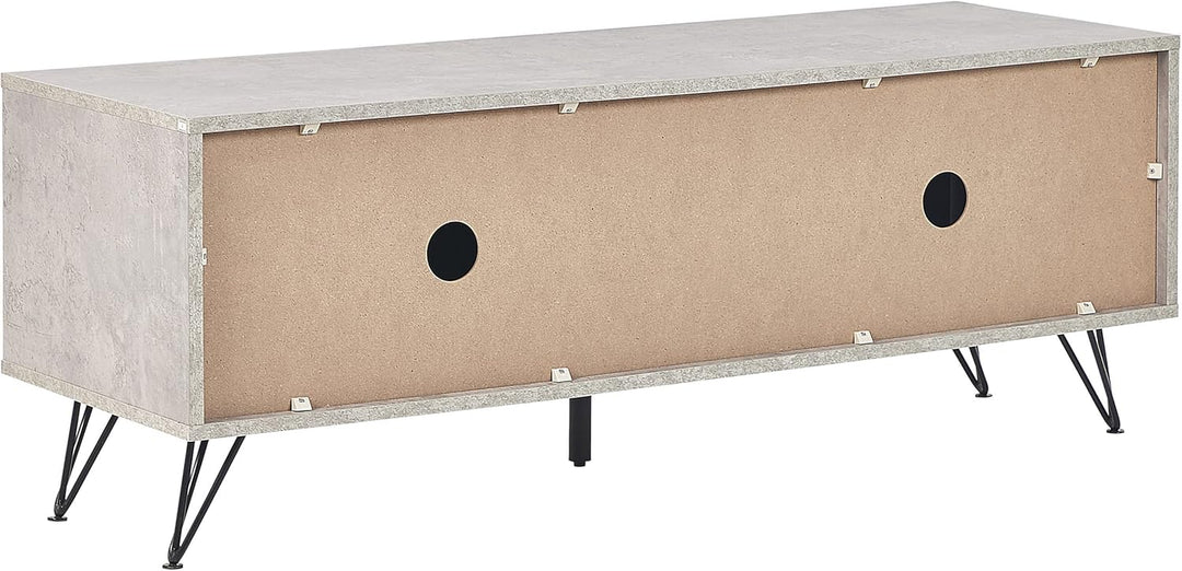 Modernes Sideboard Betonoptik grau /schwarz Holzfaserplatte mit Metall Halston