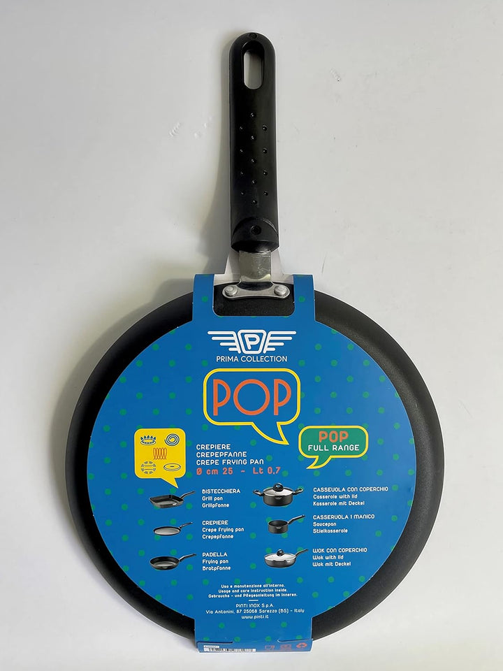 Prima Collection Black Crepes-Pfanne, Crêpes-Pfanne aus Aluminium, antihaftbeschichtet, geeignet für