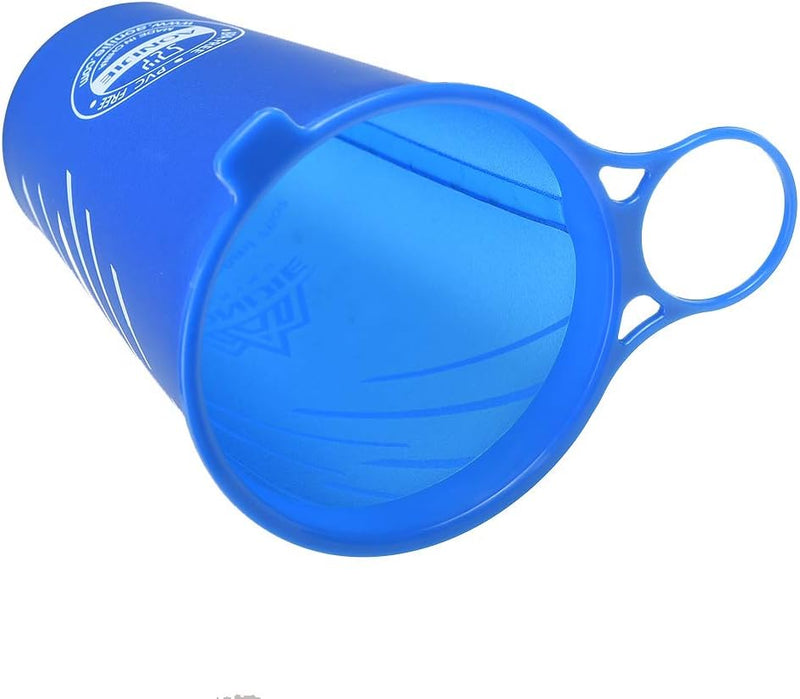 AONIJIE 2 Stück 250ml/350ml/450ml/500ml/600ml Faltbarer BPA frei TPU Trinkflaschen Sportflasche (200