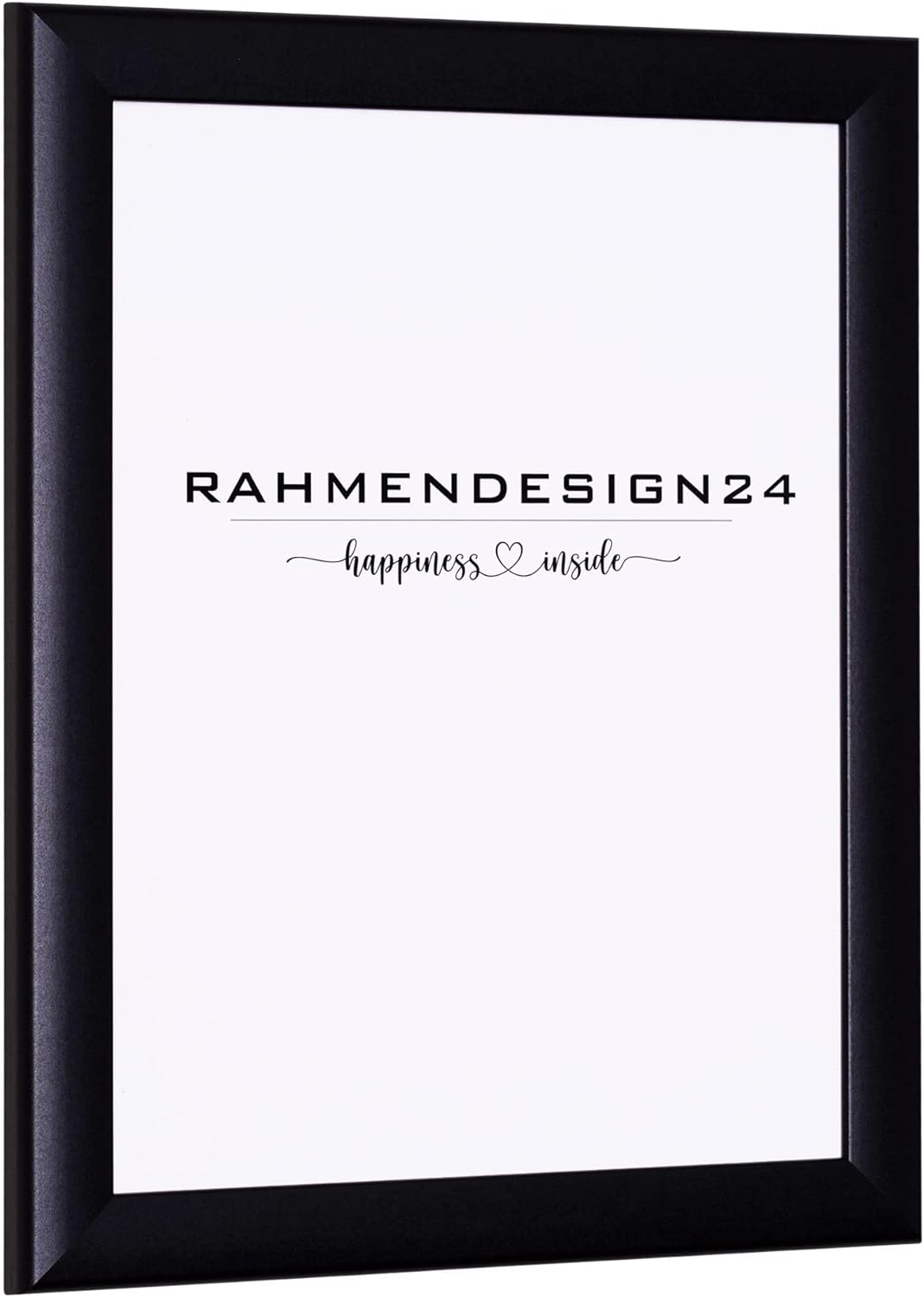 Rahmendesign24 Bilderrahmen Fiona 60x60 Schwarz (matt) Fotorahmen, Wechselrahmen, Posterrahmen, Puzz