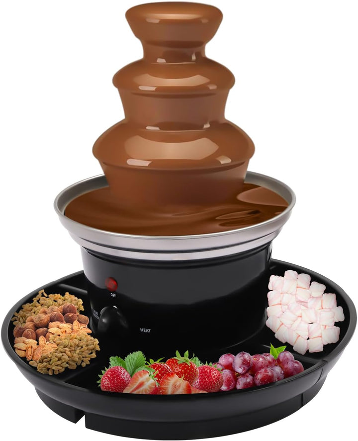 Elektrische Schokoladenbrunnen Schokobrunnen Schokofontäne Fondue Schokofondue Schokoladen-Fondue-Br