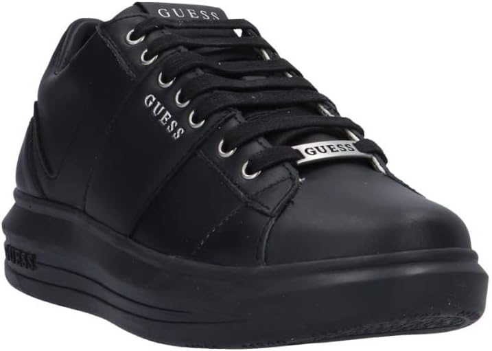 GUESS Herren Vibo Carryover Sneaker 45 EU Schwarz, 45 EU Schwarz